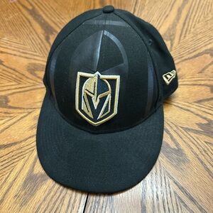 Black New Era Fitted Las Vegas Knights Hat